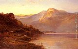 Sunset On The Loch by Alfred de Breanski Snr